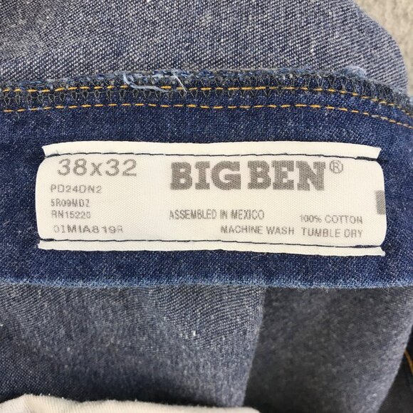 Vintage  Big Ben Jeans Size 38x32 Carpenter Painter Farm - Picture 4 of 9